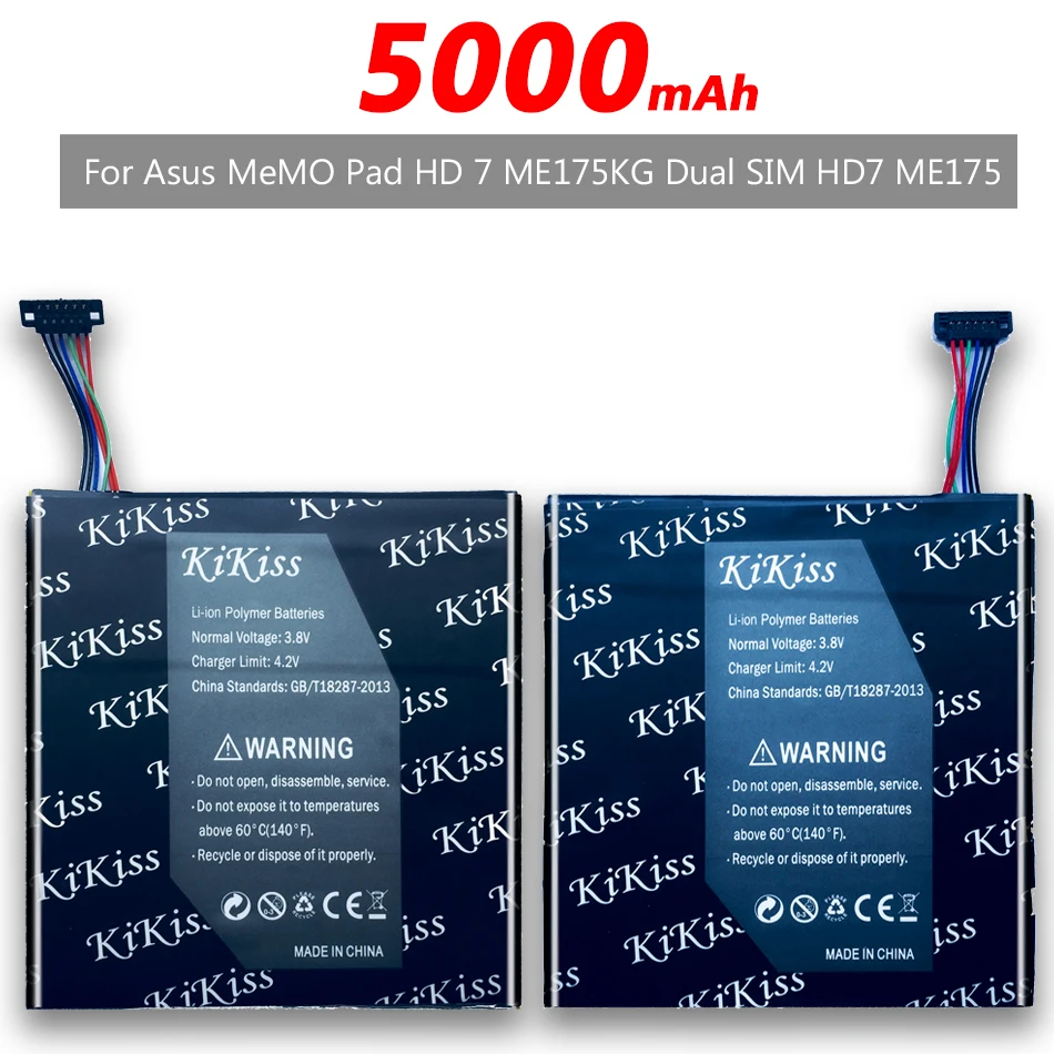Сменный аккумулятор для планшета Asus MeMO Pad HD 7 ME175KG Dual SIM HD7 ME175 литий-ионный полимерный аккумулятор C11P1311 5000mAh