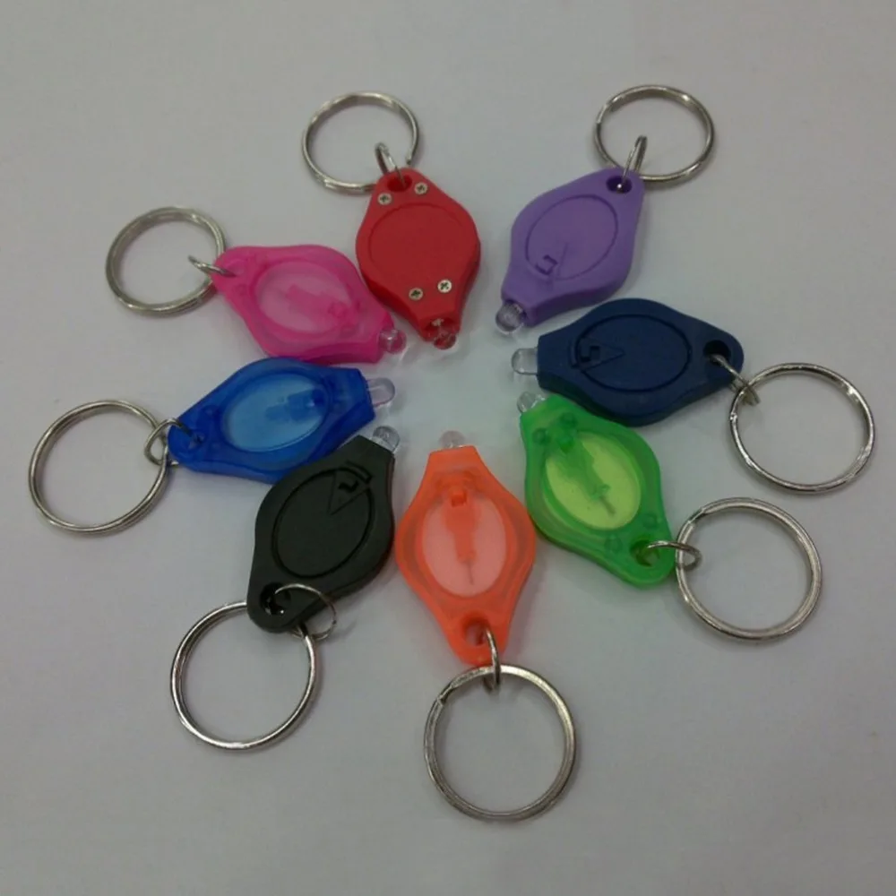 2019 Portable Mini Size Keychain Squeeze Light Micro LED Flashlight Torch Outdoor Camping Emergency Key Ring Light
