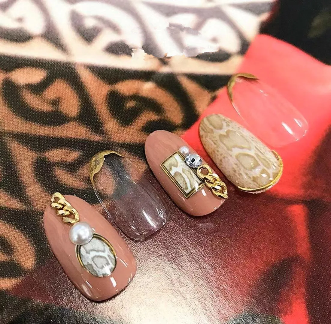 1 шт Змеиный Леопард Тигр Зебра шаблон стикеры 3D на ногти Nail Art Наклейки серии животных маникюр ногтей аксессуары для украшения ногтей