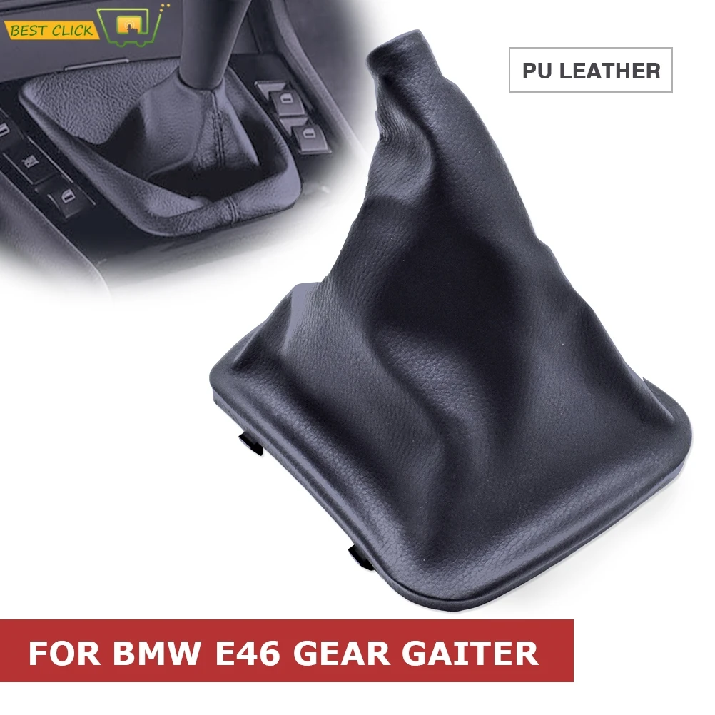 Black YSHtanj Gear Gaiter Boot Cover Car Interior Parts Cover Gear Gaiter Boot Cover Gearstick Konb Shift for BMW E30 E34 E36 E46 Z3 X5