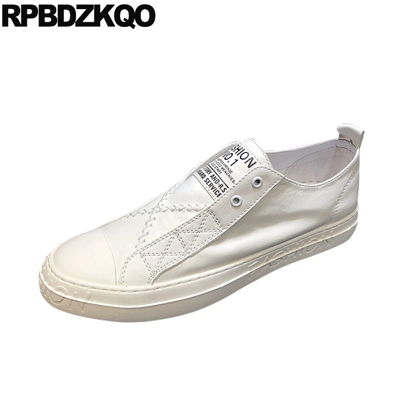 Designer white leather trainers Clearance