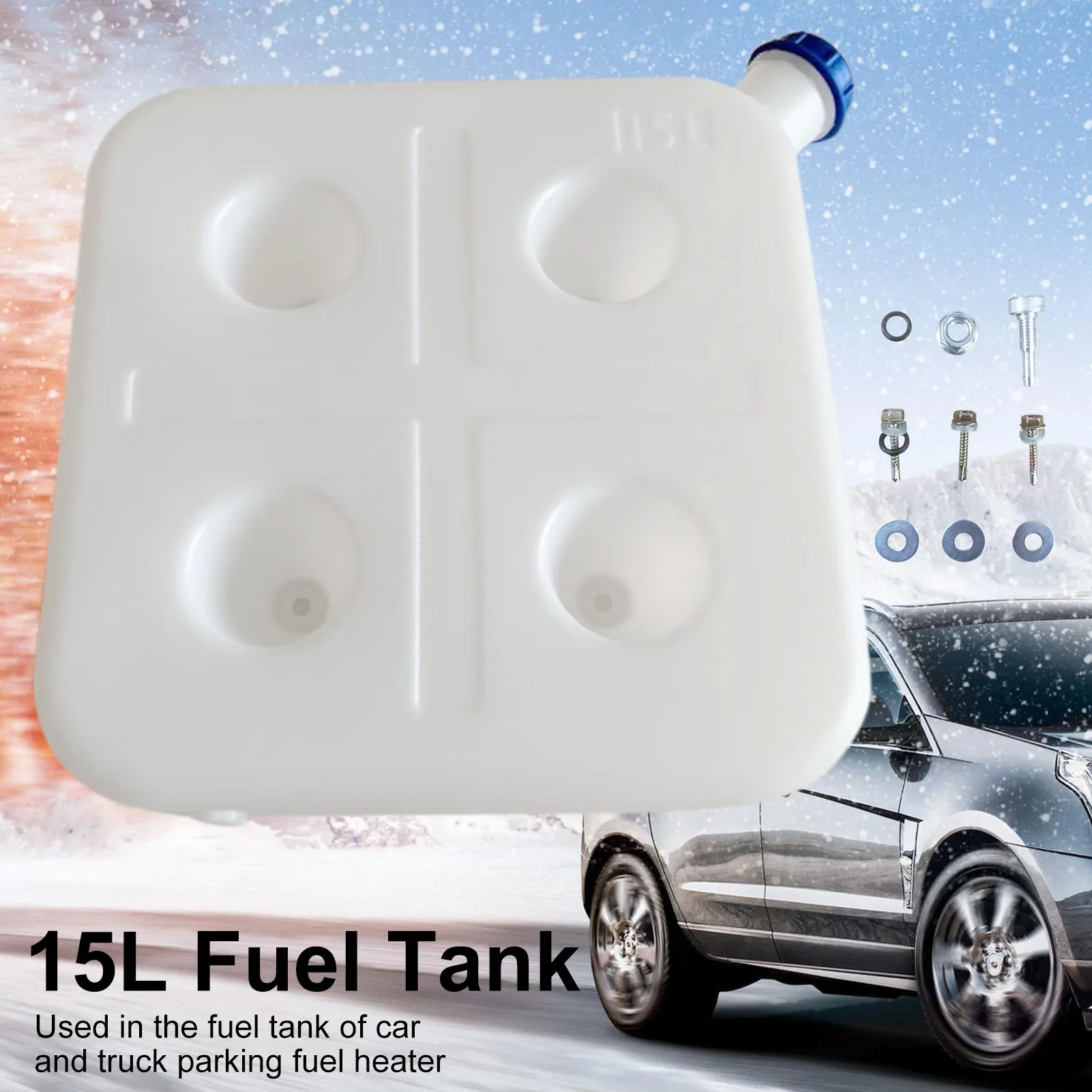 15L Plastic Car Heater Fuel Tank Air Diesel Parking Heater Gasoline Oil