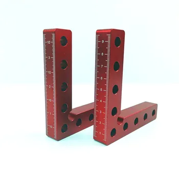 

90 Degree Positioning Squares Right Angle Clamps Woodworking Carpenter Tool 100x100mm L Block Square Aluminium Alloy