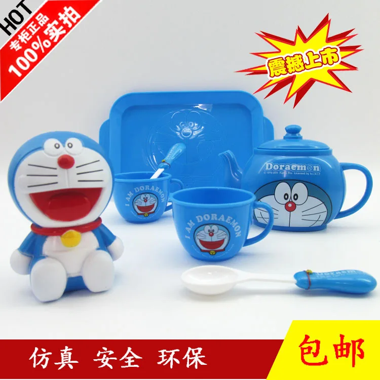 Doraemon модель набор детский игровой домик Модель Чу может игрушка набор чайный сервиз