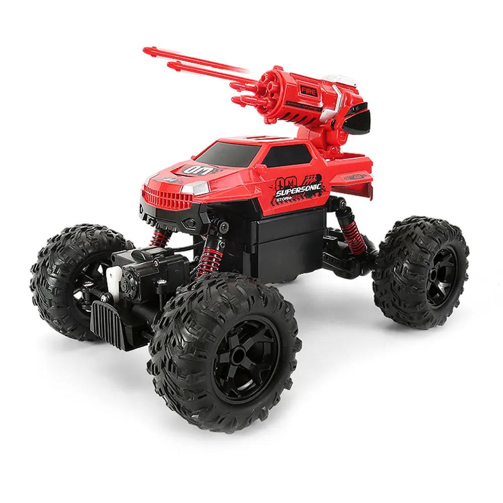 1:12 RC автомобиль 4WD альпинистский автомобиль привод Bigfoot автомобиль дистанционное управление высокая скорость внедорожный автомобиль смешанные Игрушки для мальчиков Детский подарок - Цвет: Red emission