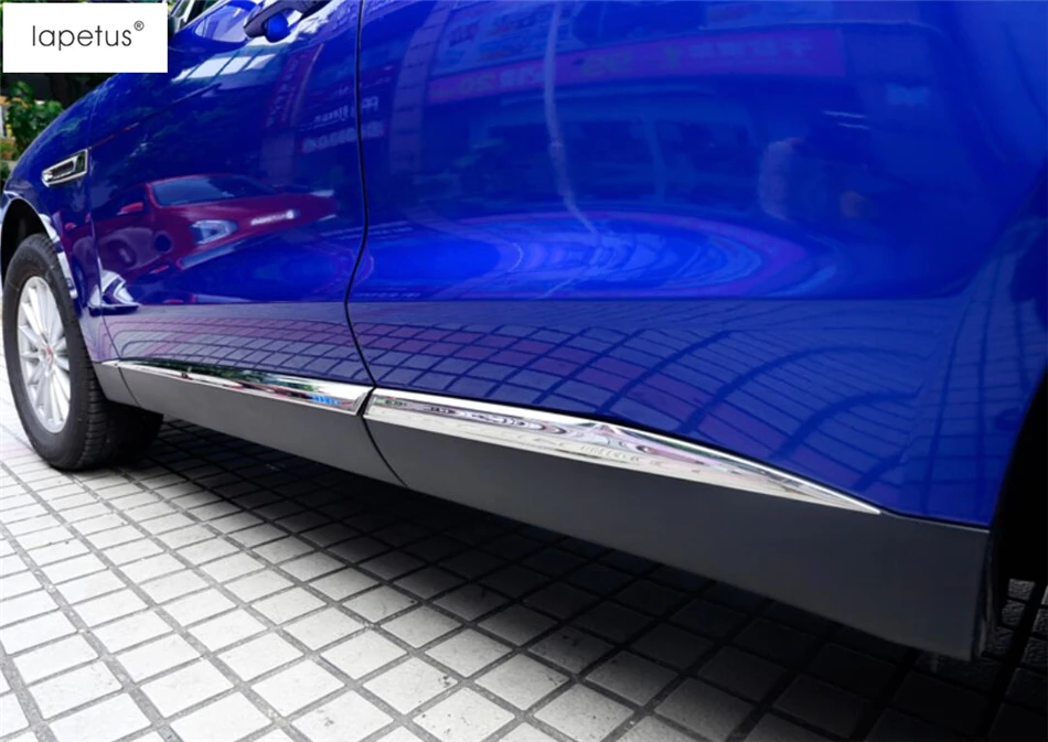 Аксессуары для Lapetus, подходит для JAGUAR F-Pace, боковая дверь, нижняя полоска, крышка, Формовочная крышка, комплект, отделка