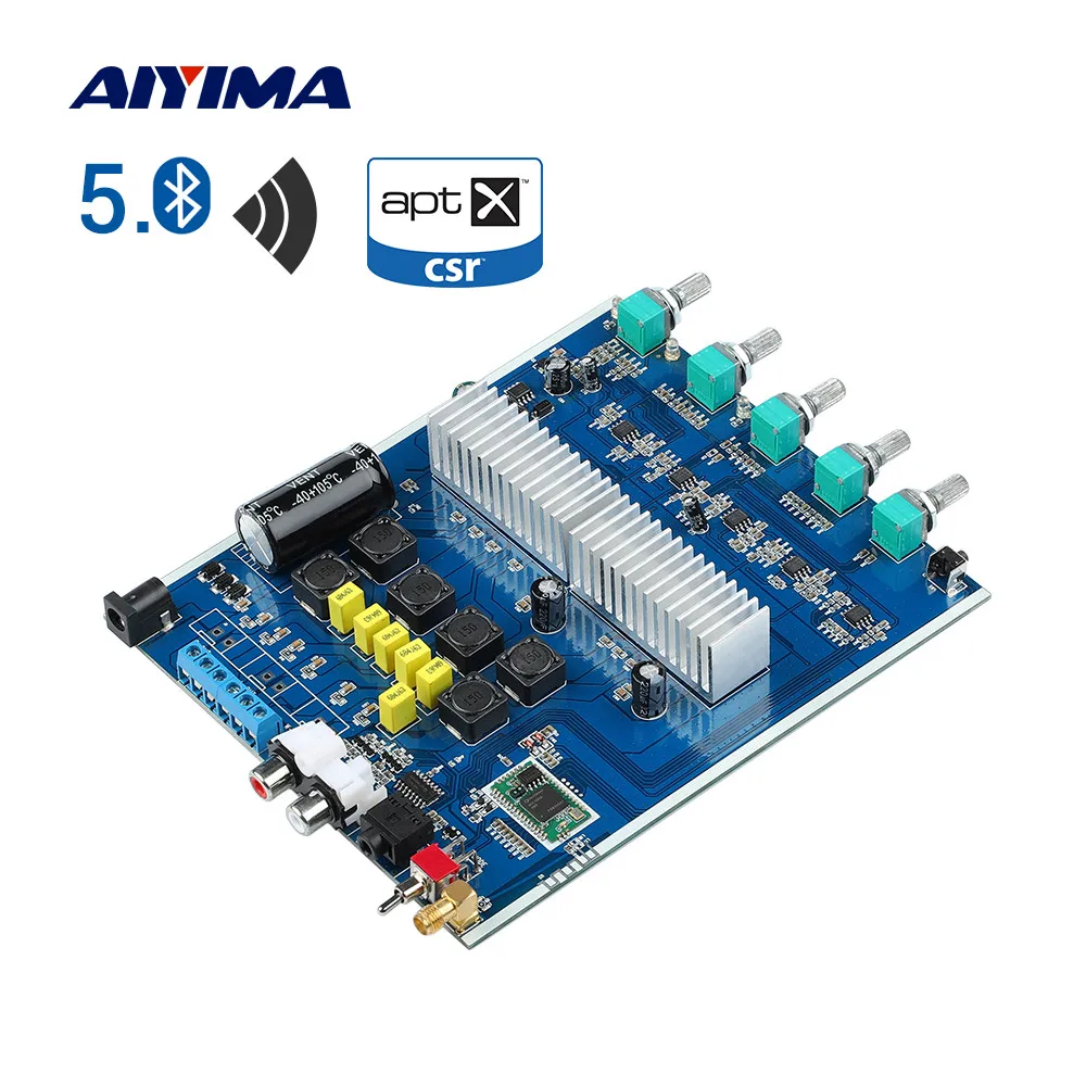 AIYIMA APTX Bluetooth compatible Subwoofer Amplifier Audio Board 50Wx2