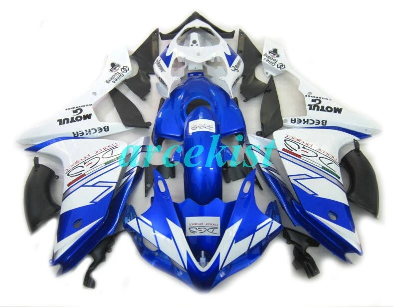 4 подарки ABS прессформы Мотоцикл Обтекатели подходит для Yamaha YZF-1000-R1 2007 2008 07 08 обтекатель кузова набор на заказ синий белый хороший