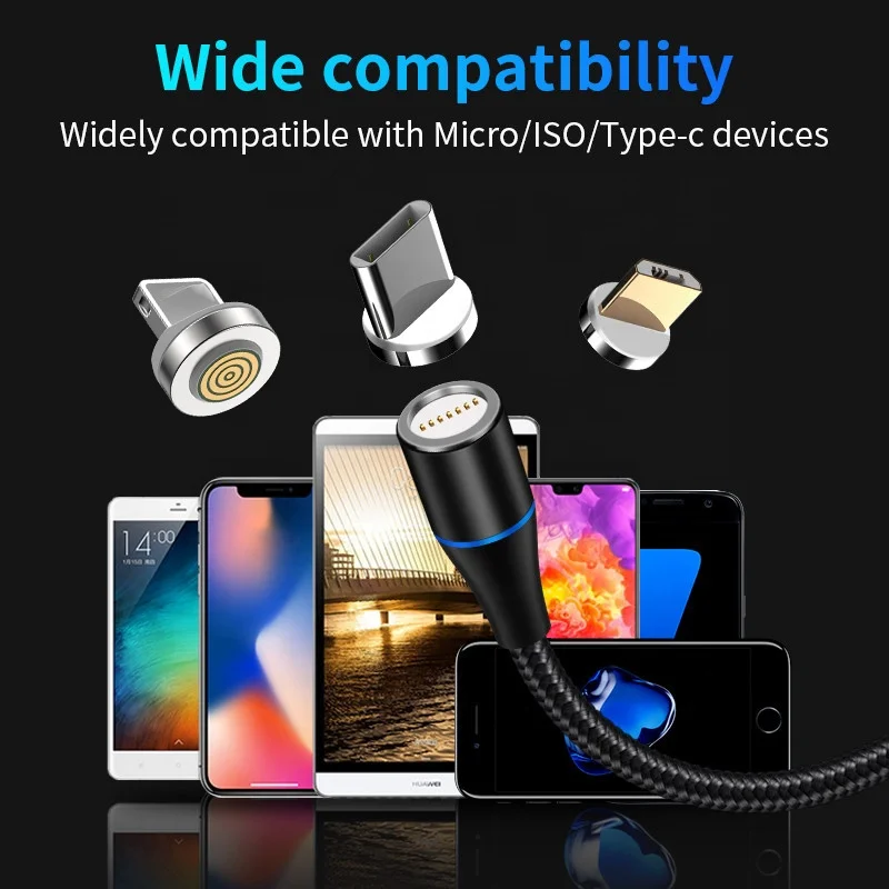 3A Magnetic Quick Charge USB-C Fast Charging Cable