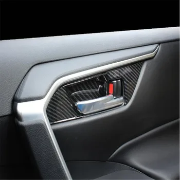

For Toyota RAV4 XA50 2019 2020 ABS Interior Side Door Handle Frame Decorative Cover Trim 4PCS ABS Car Accessories