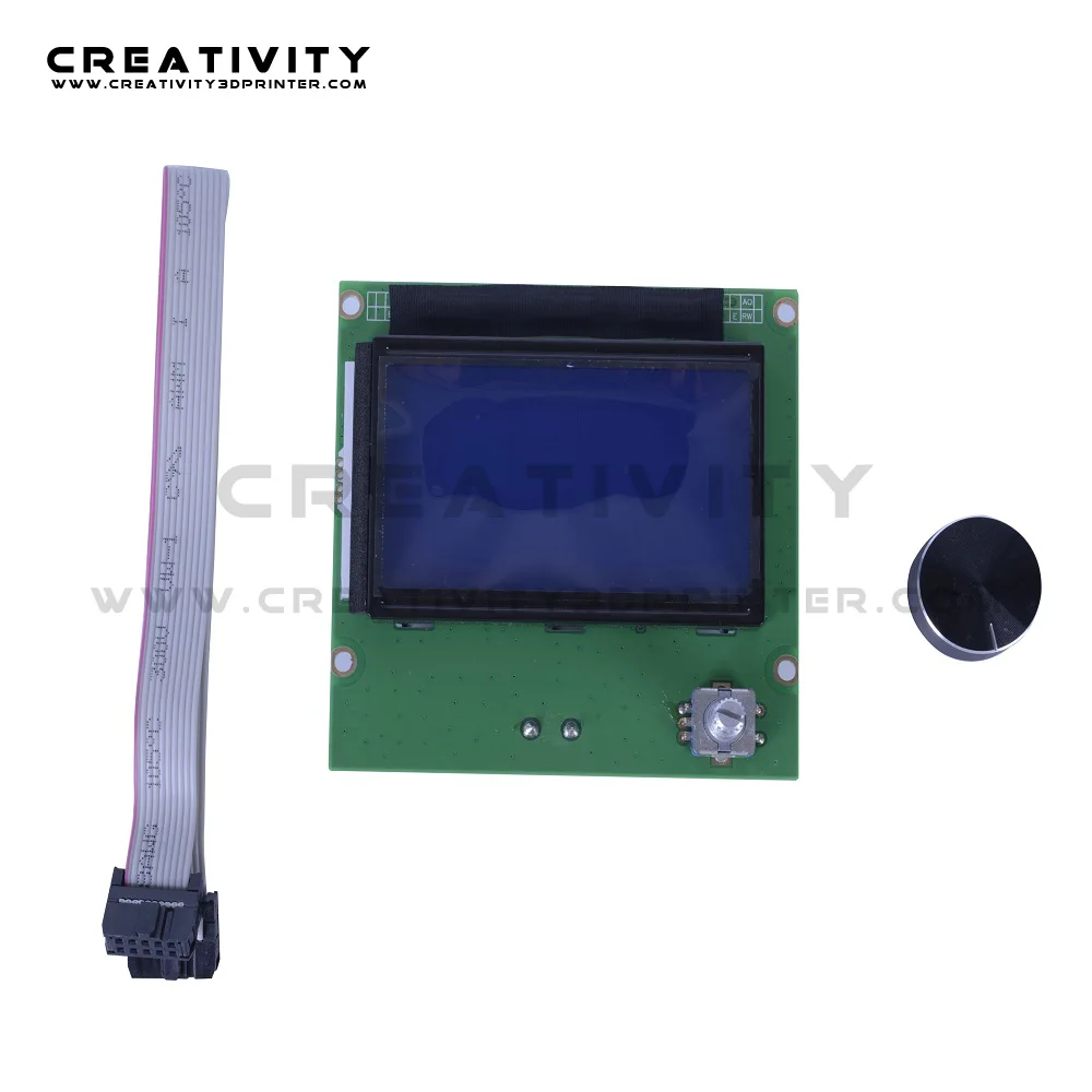 3D Printer Parts Ender3 12864 LCD Screen Display RAMPS Smart Blue Control Panel Board with Cable Accessories for Ender 3/CR-10 | Компьютеры