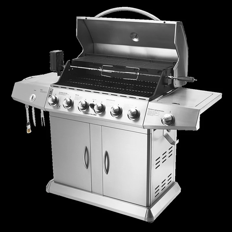 High Quality Outdoor Gas Bbq Grill Outdoor Gas Grill Car Six Burners
