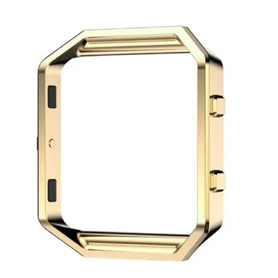 gold Рамка чехол оболочка для Fitbit Blaze из нержавеющей стали запасной чехол трекер активности Смарт-часы аксессуары - Цвет: gold