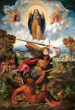 

Angel of Our Lady vs. Demon Diamond paintings of European and American religious figures diy 5d crystal rhinestone embroidery
