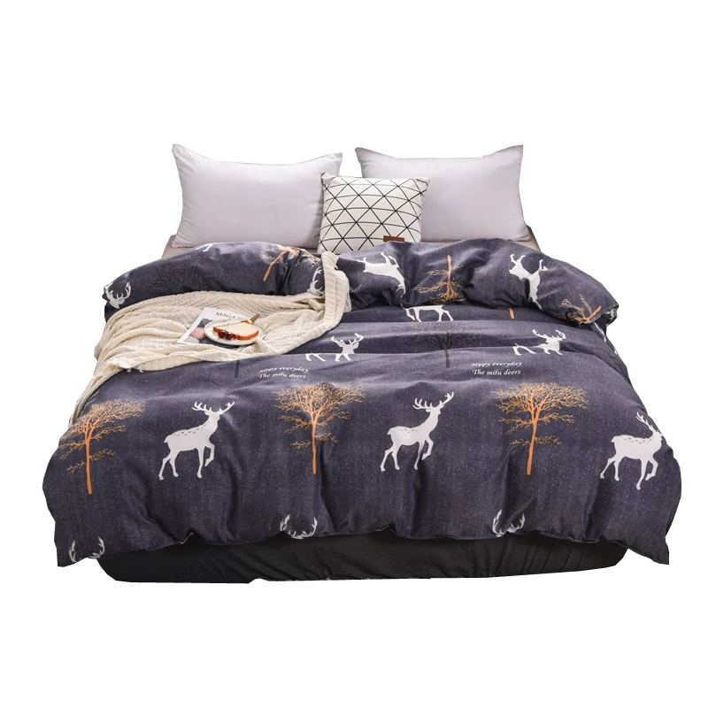 type7 Одеяло-QUILTSETS-COVER BEDING SET легкий уход и чистка розовый медведь с застежкой-молнией Современный узор - Цвет: type7