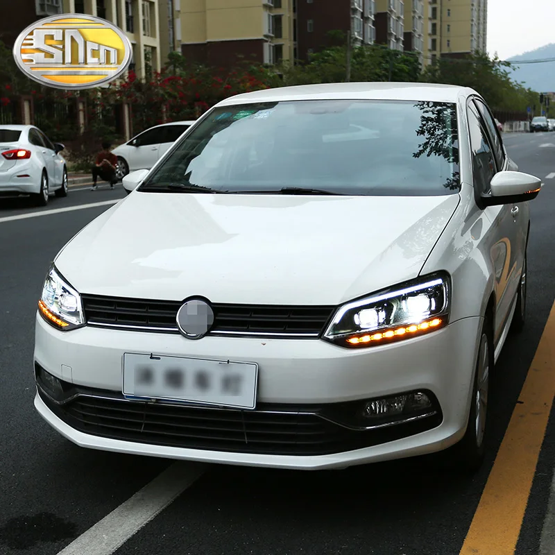 Стайлинг автомобиля светодиодный фары для VW Polo Volkswagen 2009 ~ 2014 2015 2016 2017 2018