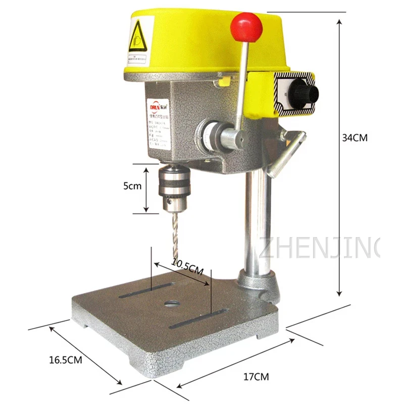 220vMiniature Mini Bench Drill Precision Bench Drill High Speed Bench Drill Miniature Efficient Drilling Machine Milling Machine 2