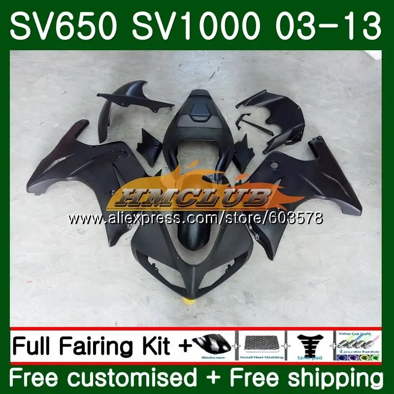 SV650S для SUZUKI SV650S 03 06 07 08 09 10 13 19CL. 91 SV1000S 2004 2005 2006 2007 2008 2009 2010 2012 2013 обтекатель обувь на плоской подошве; Цвет Черный