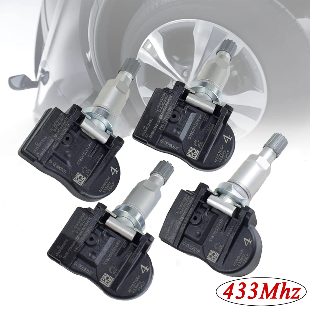 4Pcs New For Renault Grand Espace Megane Opel Vauxhall Tire Pressure Monitoring System TPMS 433Mhz Sensor 40700-3VU0A | Автомобили и
