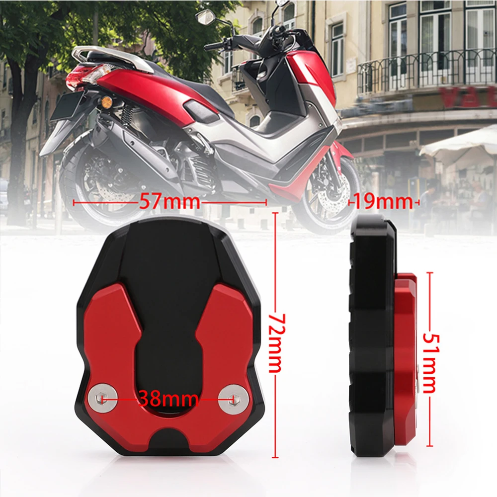 Мотоцикл подножка сторона подставка удлинитель подставка опорная пластина для Yamaha Nmax155- XMAX 300 4