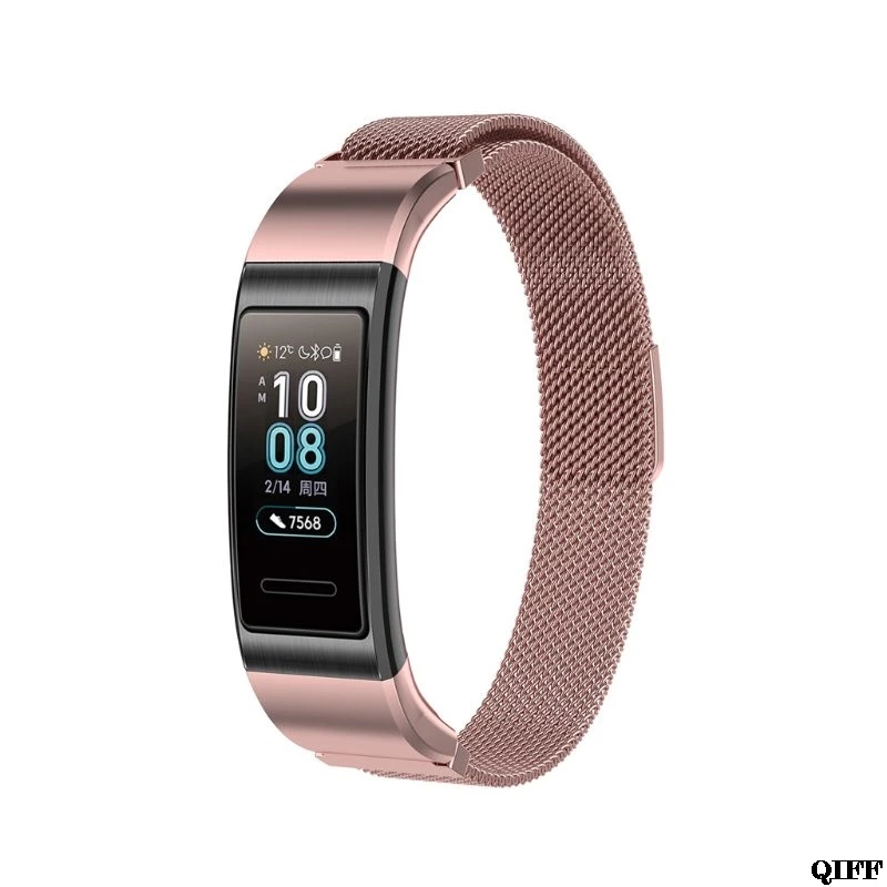 Замена магнитного ремешка из нержавеющей стали для huawei Honor Band 3/Band 3 Pro TER-B09 TER-B29 браслет Aug. 14