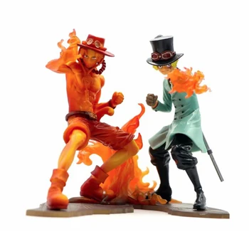 

Anime One Piece Stampede Figure Fire Fetter Sabo Action Figures Ace Figurine Collection PVC Model Toys