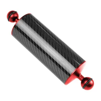 

8inch/10inch Carbon Fiber Float Buoyancy Aquatic Arm Double Ball Floating Mount for Diving Camera Underwater Tray