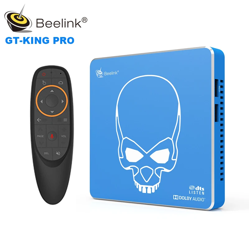 ТВ-приставка Beelink GT-King Pro с голосовым управлением Android 9 0 4 Гб DDR4 + 64 EMMC двойной Wi-Fi 4K 75