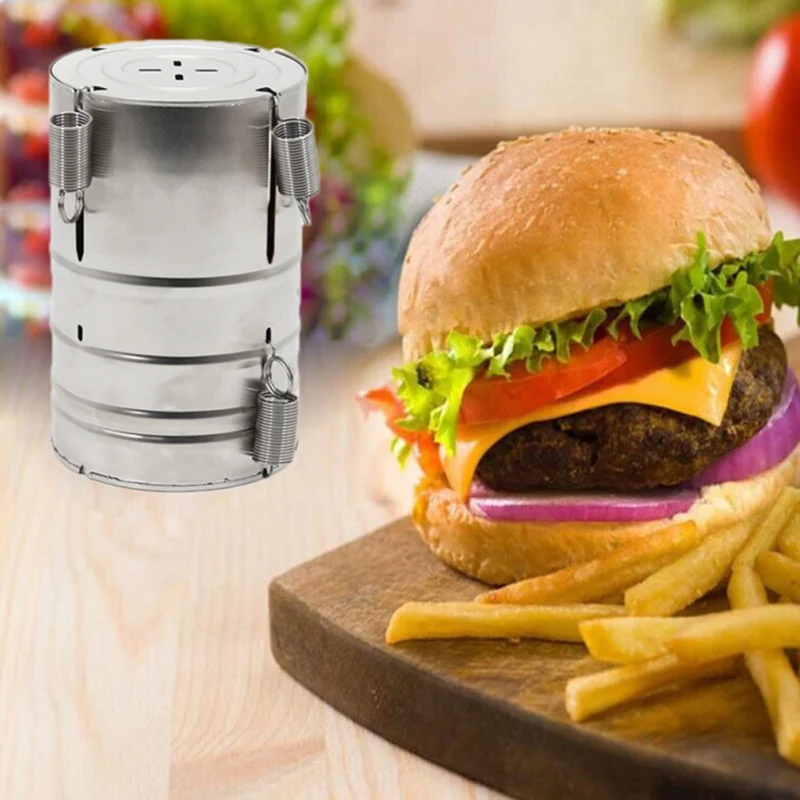 

Ham Press Maker Round Shape Stainless Steel 3 Layers Boiled Ham Pressing Machine Seafood Meat Poultry Tools For Party