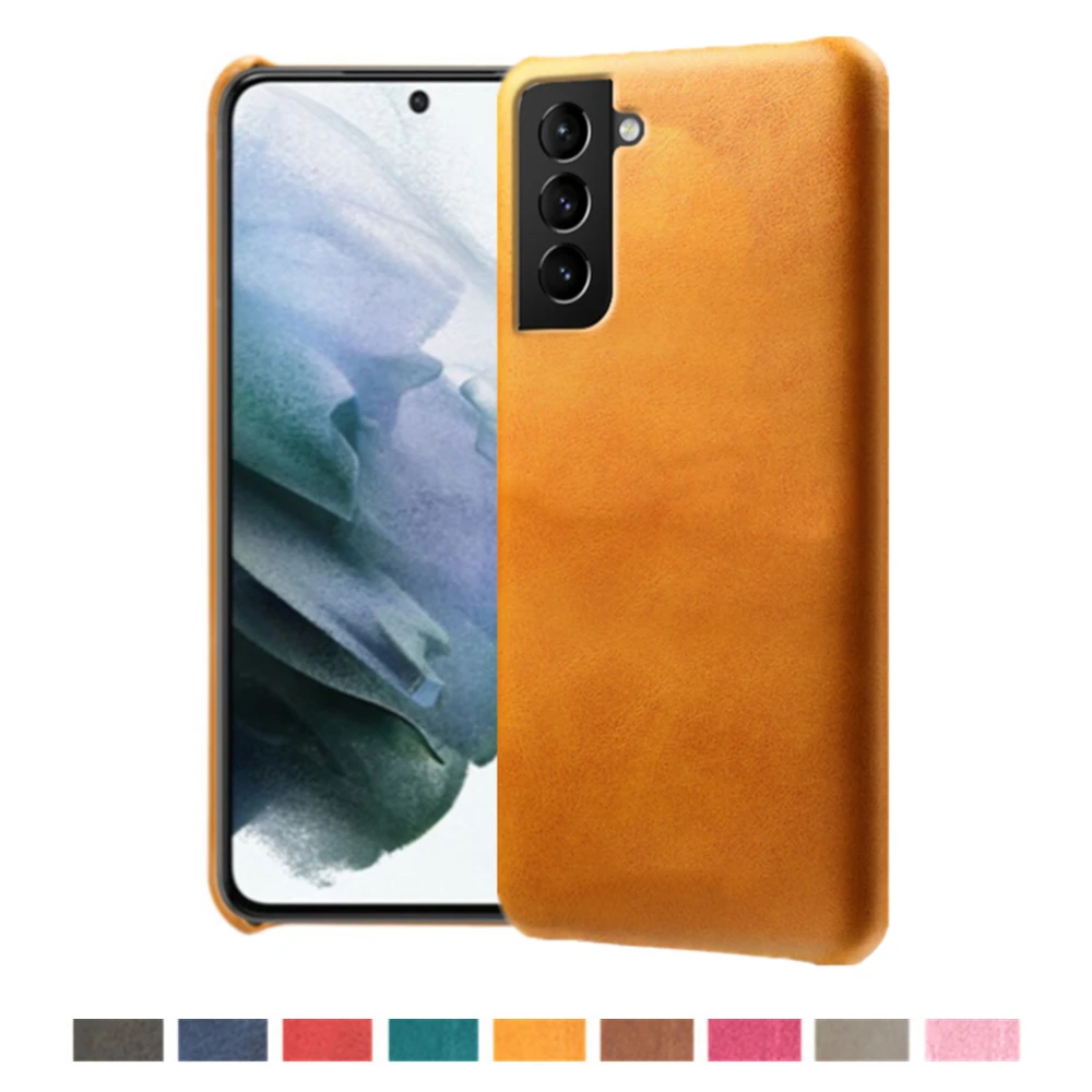 Per Samsung Galaxy S21 Fe 5G S21 Plus Funda Custodia Sottile In Pelle Vegana Di Lusso Per Samsung S21 Ultra S21 + S21Fe 5G Capa Cover