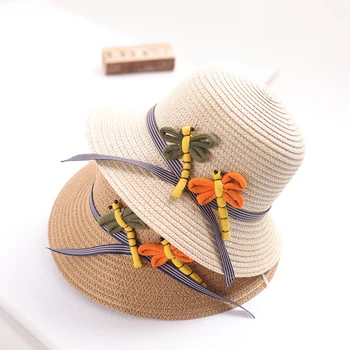 

Children's sun hat summer girl straw child princess beach sunscreen fisherman hat