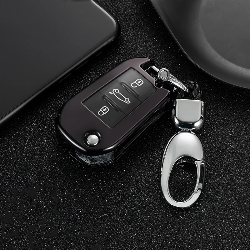 New Soft TPU 3 Button All inclusive Car Key Case Cover For Peugeot 107 308sw 407 208 508 408 Accessories Protection Shell