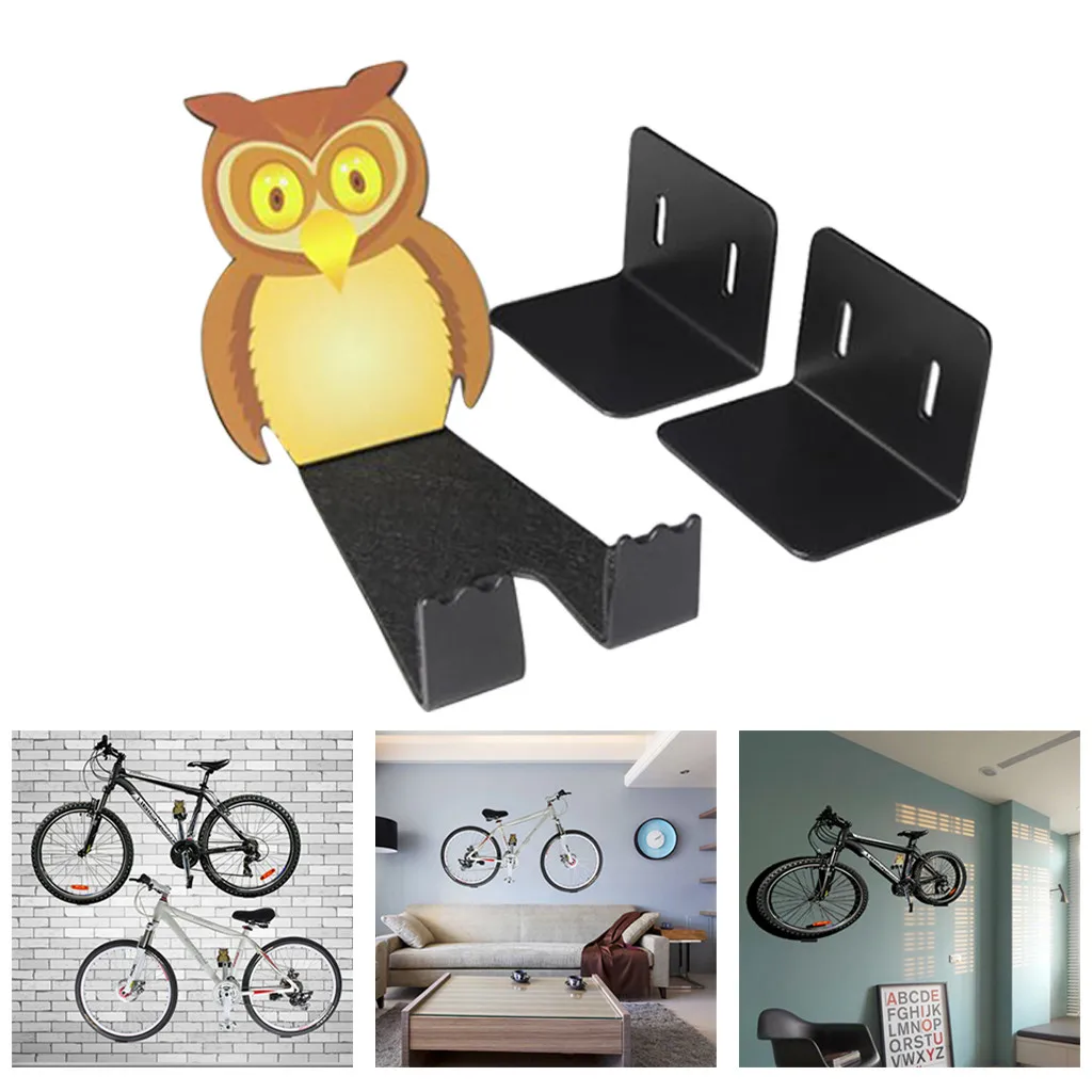 

Bike Wall Holder Mount Bike Showing Stand Hanger Bike Mountain Wall Mounted Bicycle Storage Hook Rack Bicycle Owl Wall Hanger