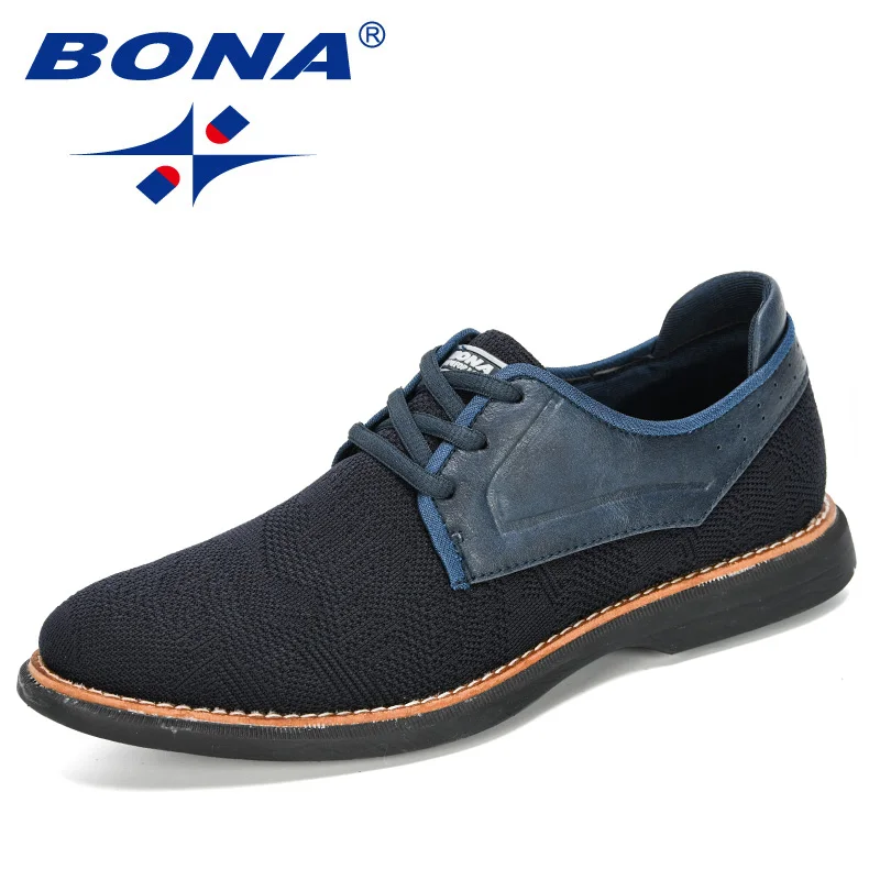 

BONA 2020 New Designers Outdoor Men Sneakers Men Casual Shoes Zapatillas Hombre Light Walking Male Leisure Shoes Chaussure Homme
