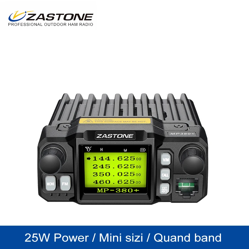 Автомобильная рация ZASTONE Двухдиапазонная HM Mp380 + CB UHF VHF мобильная радиостанция 25