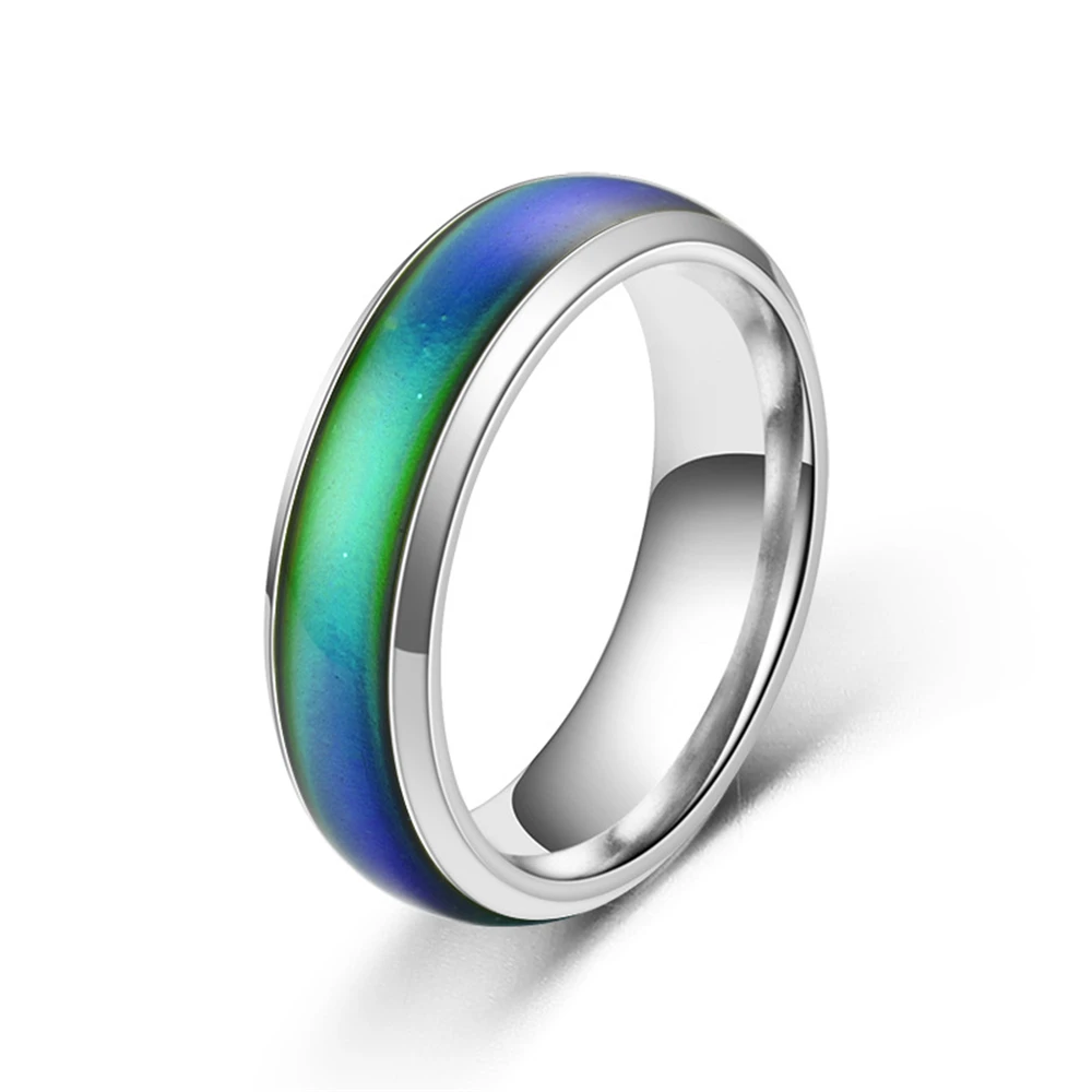 Classic Temperature Change Color Mood Ring Hot Sale Jewelry Smart Discolor Rings Best