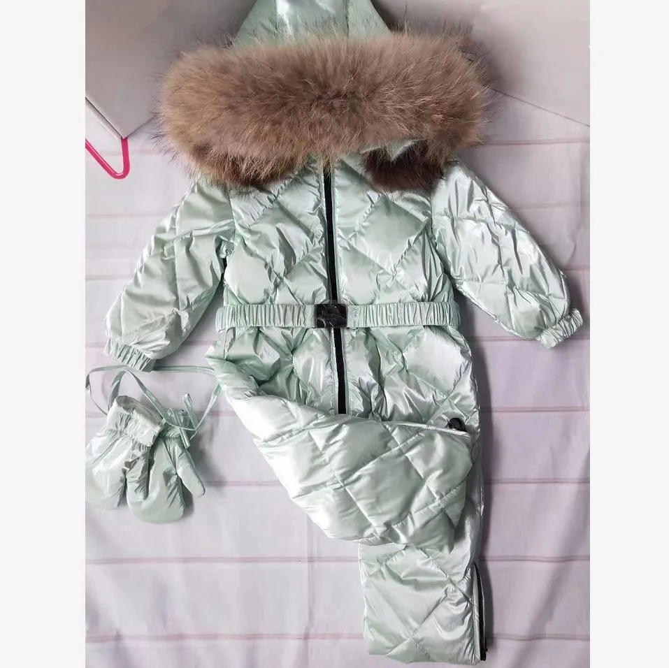 

Wholsale Children Down Jacket Winter Hooded Jumpsuits Thicker Warm Snow wear Coat Modis Kids Clothes Down Jacket Outwear Y2180