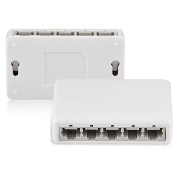 

Ethernet Internet Splitter Hub Network Switch Computer 5 Ports 10/100Mbps US Plug