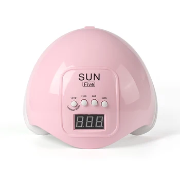 

Nail Phototherapy Machine Manicure Machine ligent Four-Speed Timing Quick-Drying Nail Polish Baking Lamp Pink