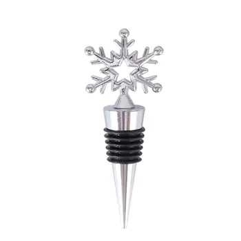 

Zinc Alloy Wine Stopper Cork Creative Snowflake Bottle Plug Beverage Stoppers For Bar Christmas Party Restaurant Kitchen Tool
