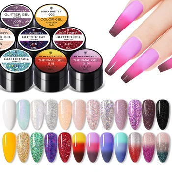 

BORN PRETTY 5ml Gel Polish Varnishes Nails For Manicure Temperature Color Changing Semi Permanent Soak Off Nail Gel Nail Polish
