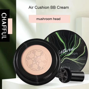 

BB Air Cushion Foundation Mushroom Head CC Cream Concealer Whitening Makeup Cosmetic Brighten Face Base Tone TSLM2