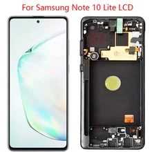 Écran tactile Lcd avec châssis, 6.7 pouces, pour Samsung Galaxy Note 10 Lite N770, Original=