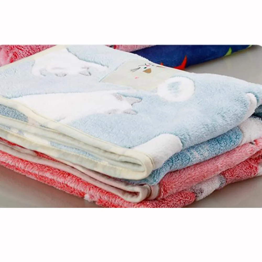 Pet Blanket Pet Winter Dog Cat Bed Mat Foot Print Warm Sleeping Mattress Small Medium Dogs Cats Coral Fleece Pet Supplies
