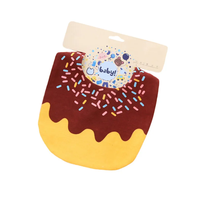 cake Футбольный/арбузный/оранжевый детский нагрудник с карманом, детский слюнявчик, хлопковый водонепроницаемый нагрудник, детский кармашек для риса, воротник - Цвет: cake