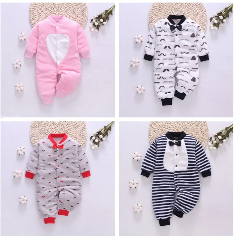 Unisex Baby winter clothes Flannel romper soft Newborn Clothing Roupas Infant jumpsuit rompers for baby boy |