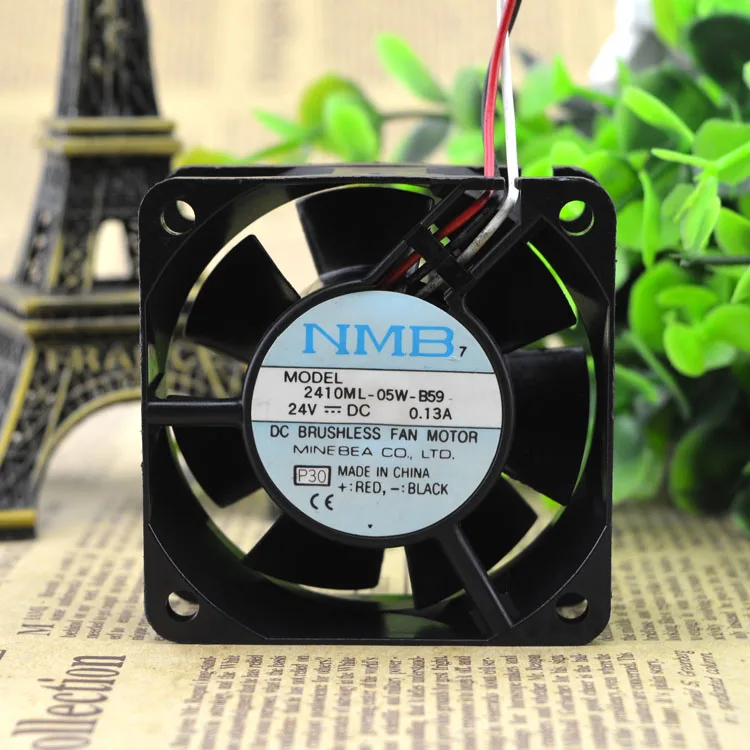 2410ML-05W-B59 24V 0.13A 60*60*25 3 провода защита двигателя охлаждения