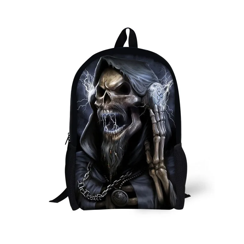 

Europe And America Skeleton School Bag Cool Skull Backpack Europe And America Skeleton Early High School Backpack Travel