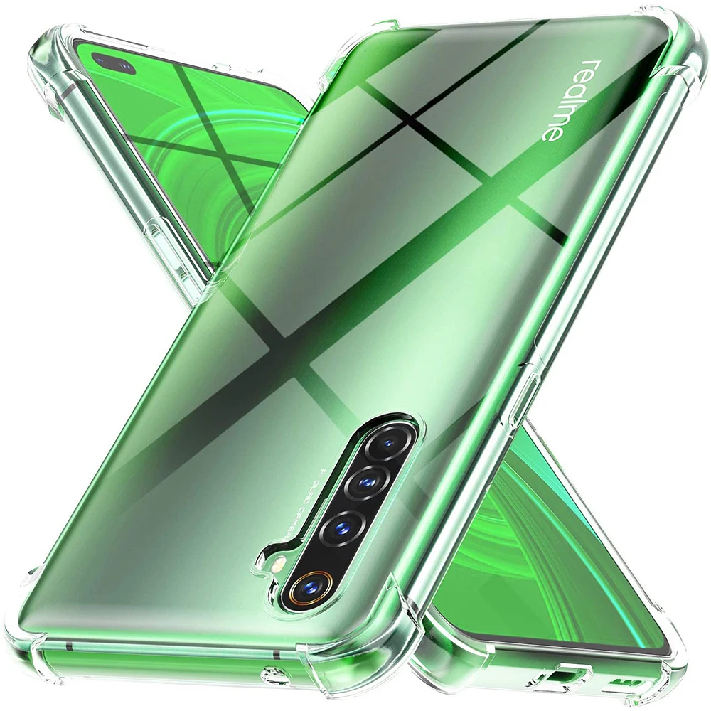 Shockproof Soft Airbag Case For OPPO Reno A 4 10X Zoom 5G Z 2F Realme 6 7 X7C3 A31 X50 Pro Q X2 X3 XT A9 2020 A5 K5 A1K A52 A72 |