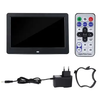 

porta retrato digital 10in Digital Photo Frame,Portable 1024*600 Brightness TFT Screen HD Desktop Multiple Language